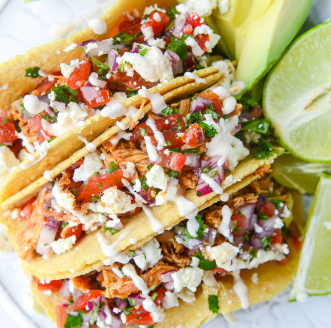 Quick Shredded Chicken Tacos
