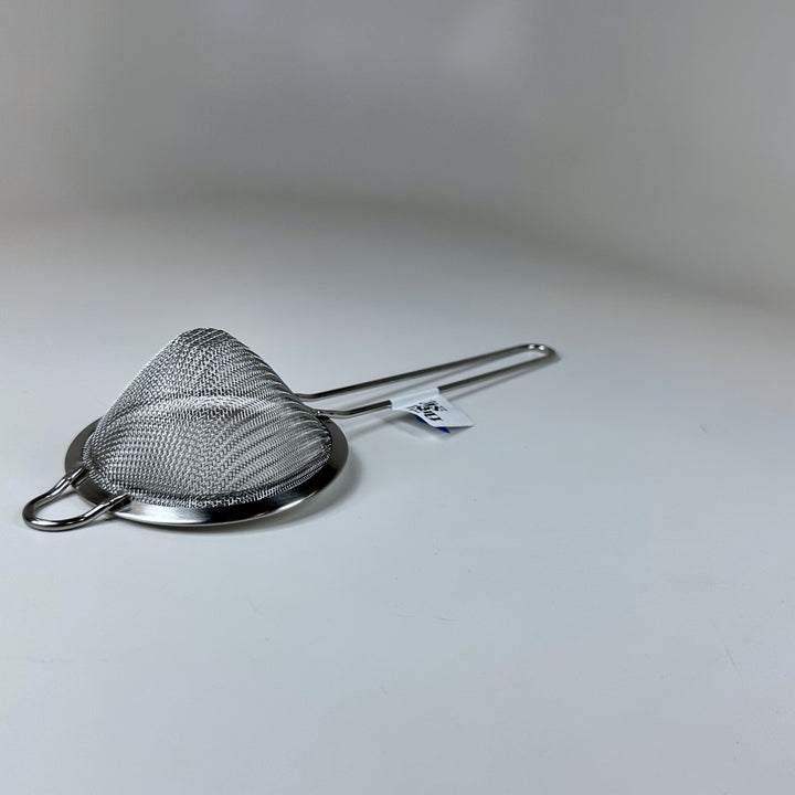 Matcha sieve designed to remove clumps for smooth, frothy matcha preparation.