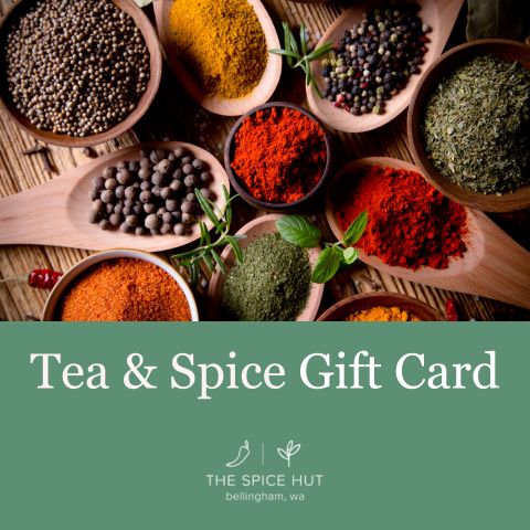 Digital Gift Card Spices and Teas - Perfect gift for tea drinkers and home chefs