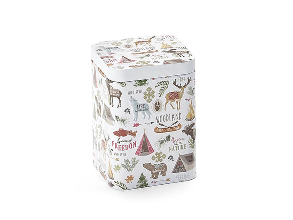 Woodland Square Tin | Tea Storage 100 g