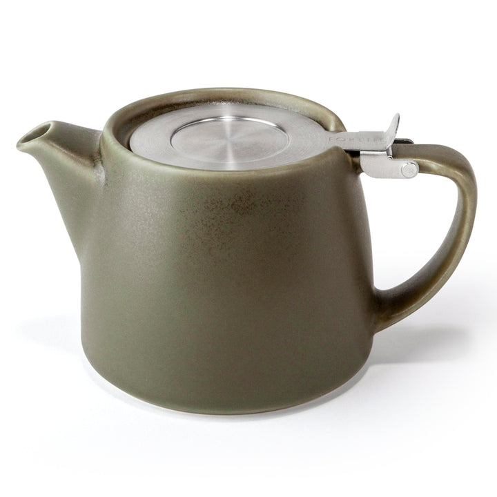 Artisan Collection Stump Teapot with Infuser Olive | FORLIFE | 18 oz