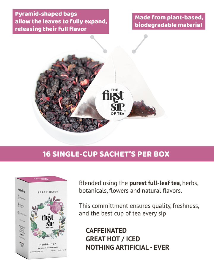 Berry Bliss Herbal Tea - Immune Boost