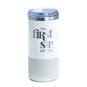 Insulated Tumbler | Engraved | Double Walled Steel | Hot or Cold | 16 oz | White