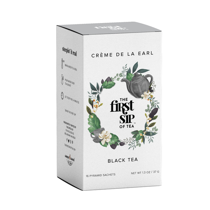 Creme De La Earl Tea Bags- Earl Grey Cream with Vanilla, Plastic-Free and Compostable