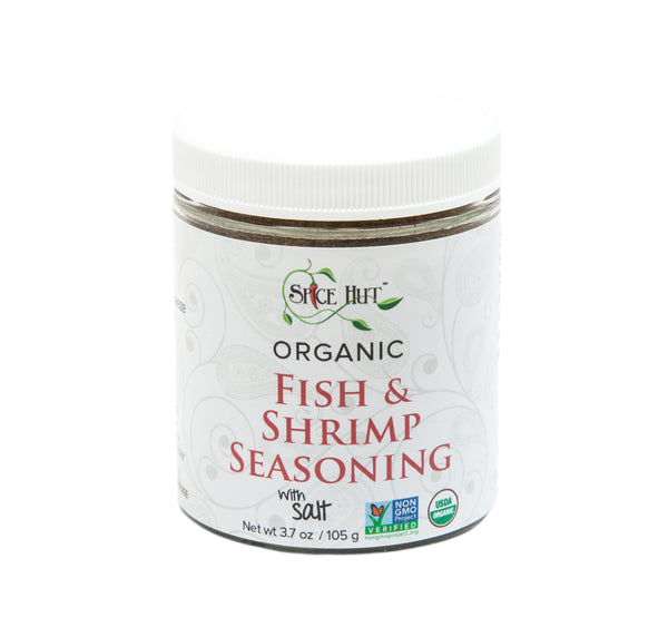 Organic Fish & Shrimp Seasoning Spice Jar w/ Salt