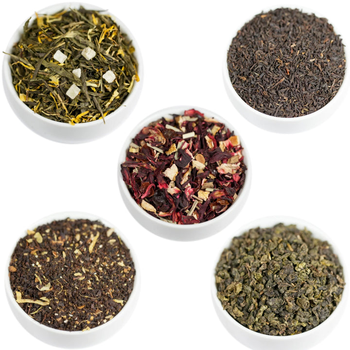 Assorted Tea - 5 Tea Collection | Gift Set | Loose Leaf | Sampler Box