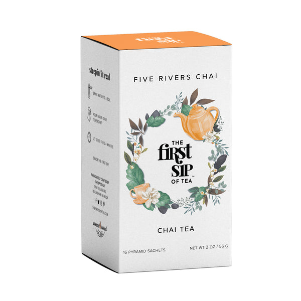 Five Rivers Chai | Indian Chai Black Tea | Unsweetened