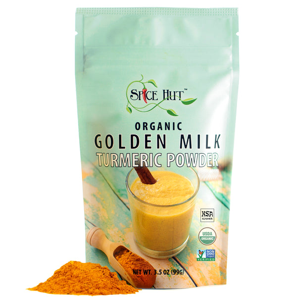 Organic Golden Milk – Unsweetened Turmeric Powder with Ginger
